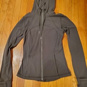 Lululemon green Define Jacket with Hood size 4